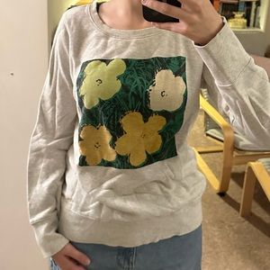 SPRZ NY Andy Warhol Flowers Sweatshirt